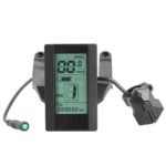 E-bike display showing speed, battery, and trip data in MPH and Km/h, along with PAS settings.